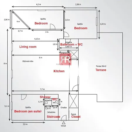 Majestic Views From A 60m2 Private Terrace - Castle, Cathedral, Old Town * براتسيلافا